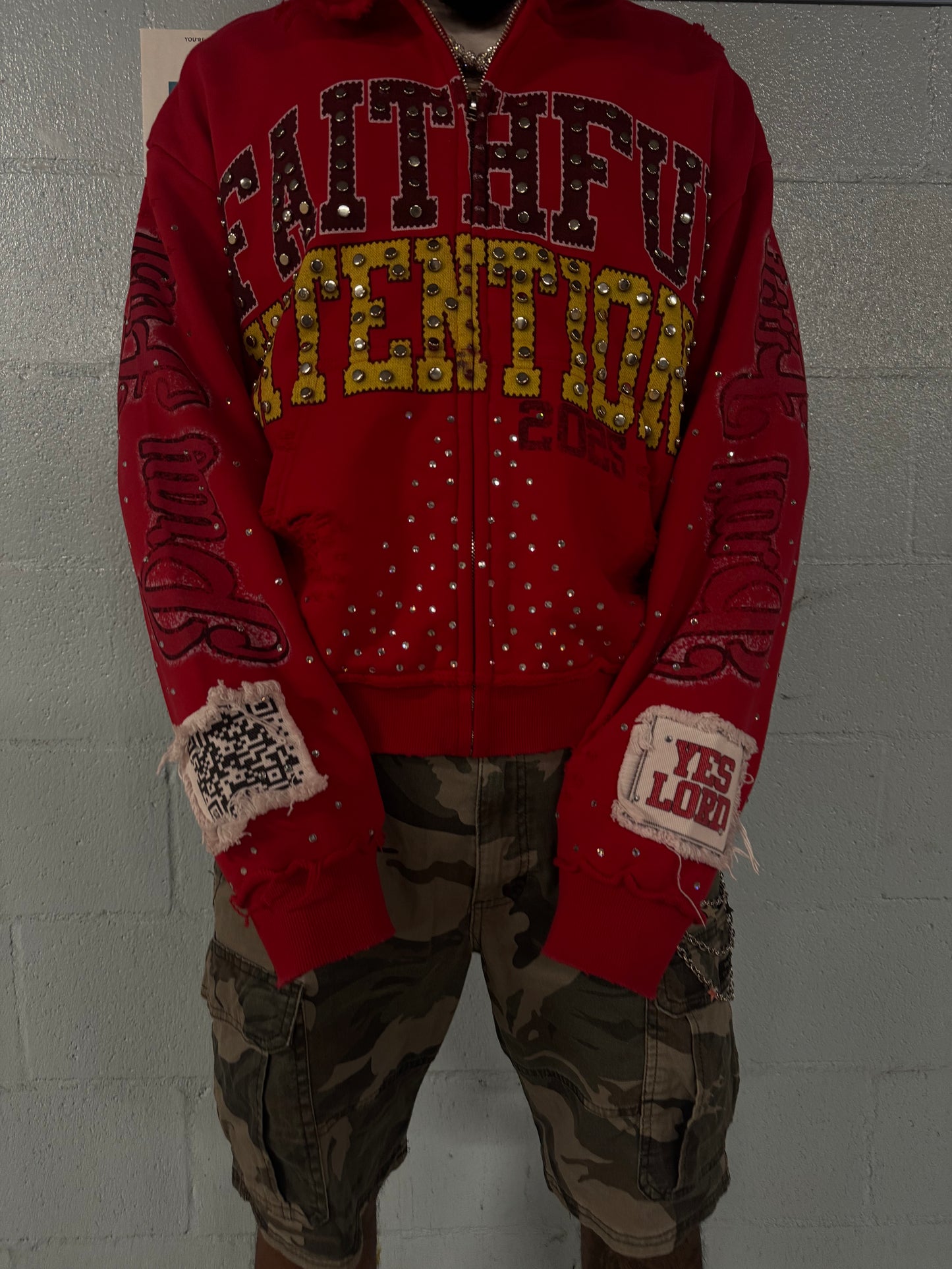 Pray First RED Zip-up