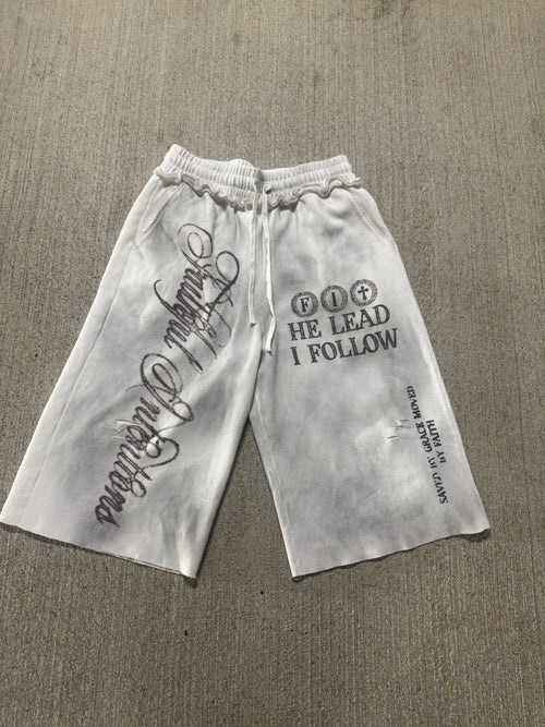 SAVED BY GRACE WAFFLE KNIT SHORTS