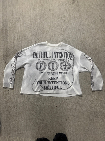 SAVED BY GRACE WAFFLE KNIT TEE