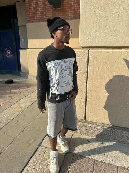 'Dear God' Rhinestone Tee