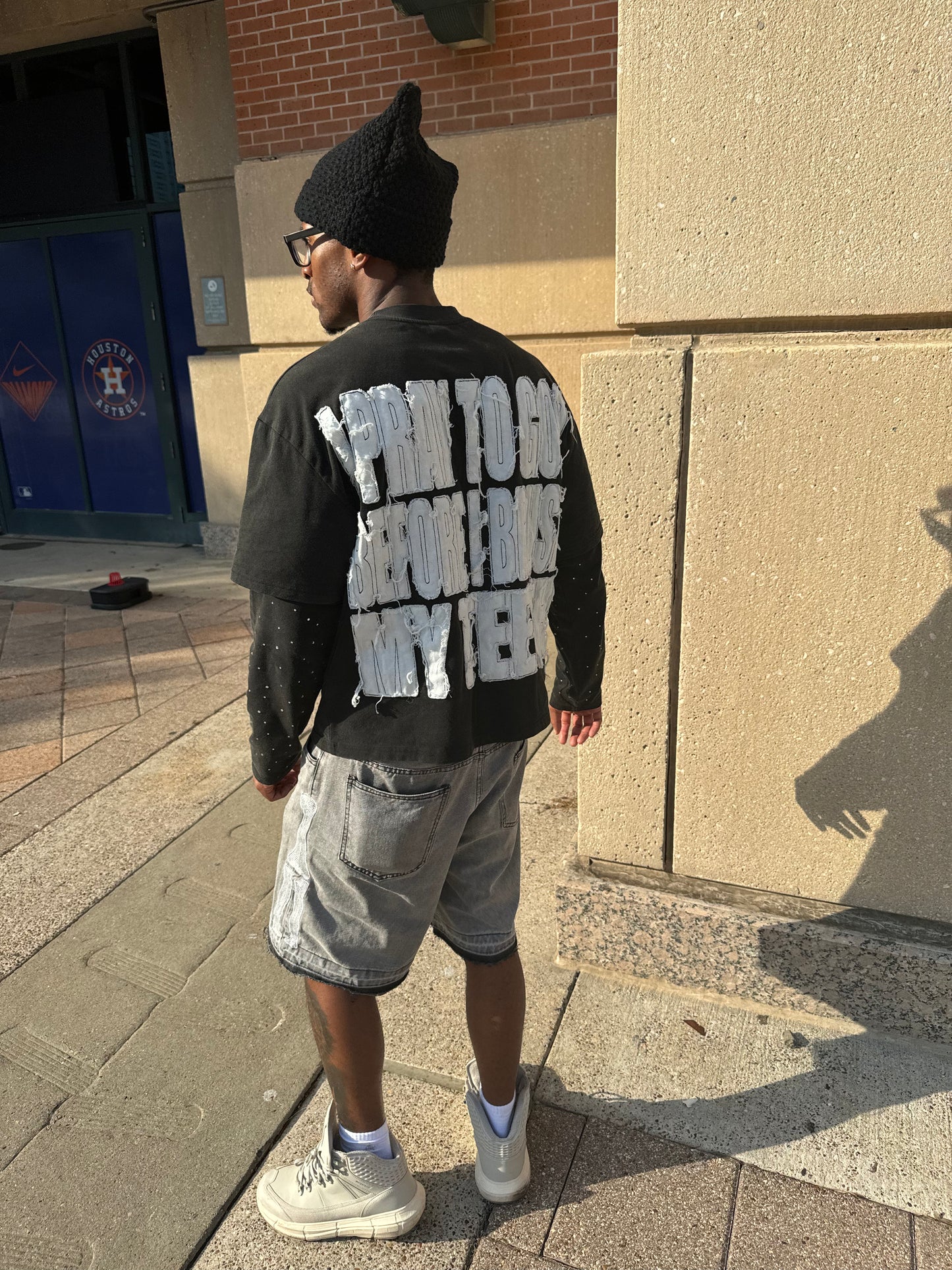 'Dear God' Rhinestone Tee