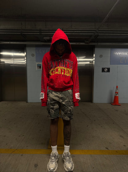 Pray First RED Zip-up