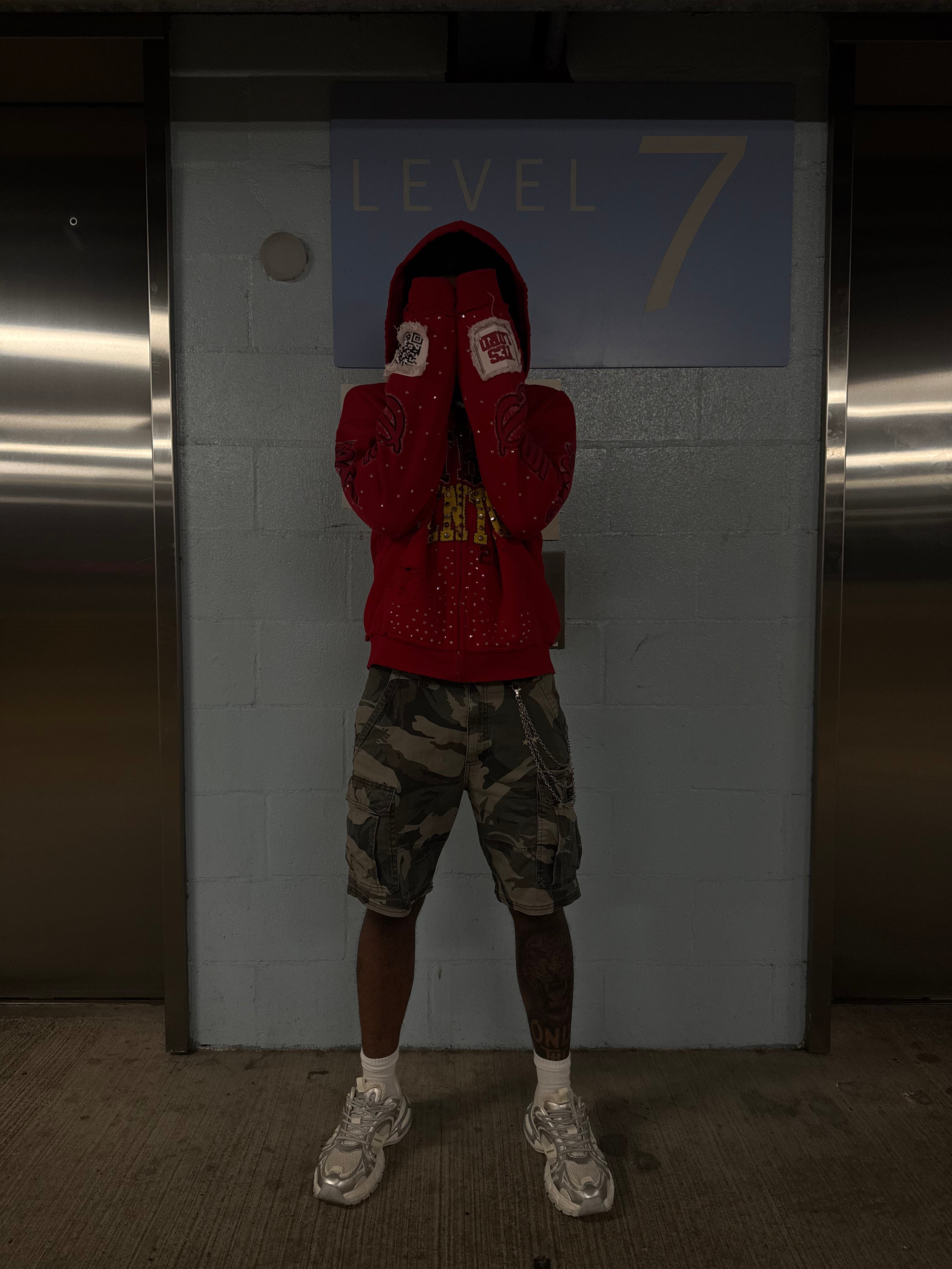 Pray First RED Zip-up