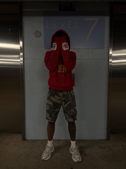 Pray First RED Zip-up