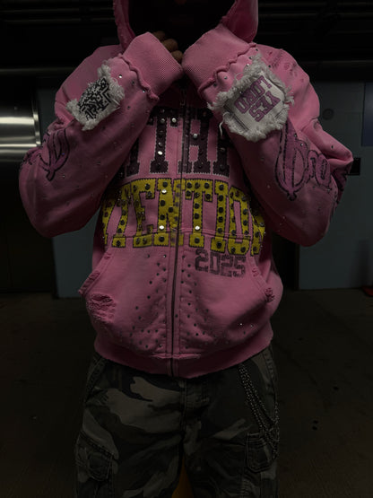 Pray First PINK Zip-up