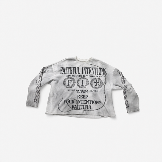 SAVED BY GRACE WAFFLE KNIT TEE