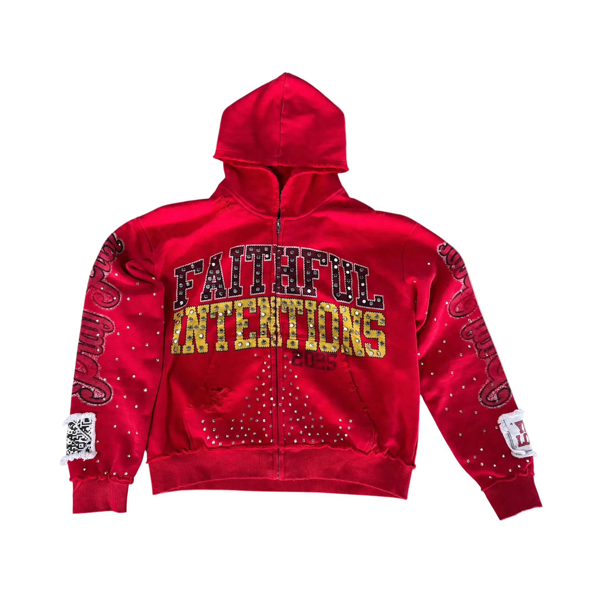 Pray First RED Zip-up