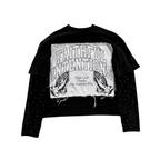 'Dear God' Rhinestone Tee